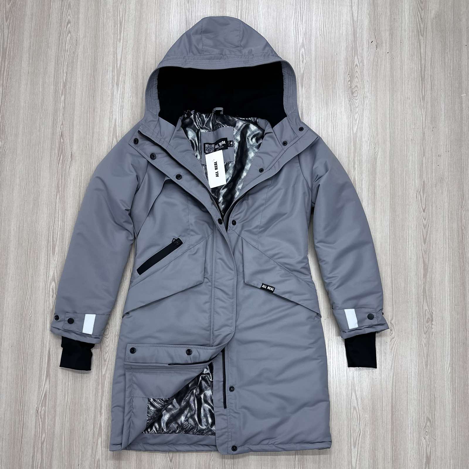 Парка зимова жіноча Winter Diamond сіра