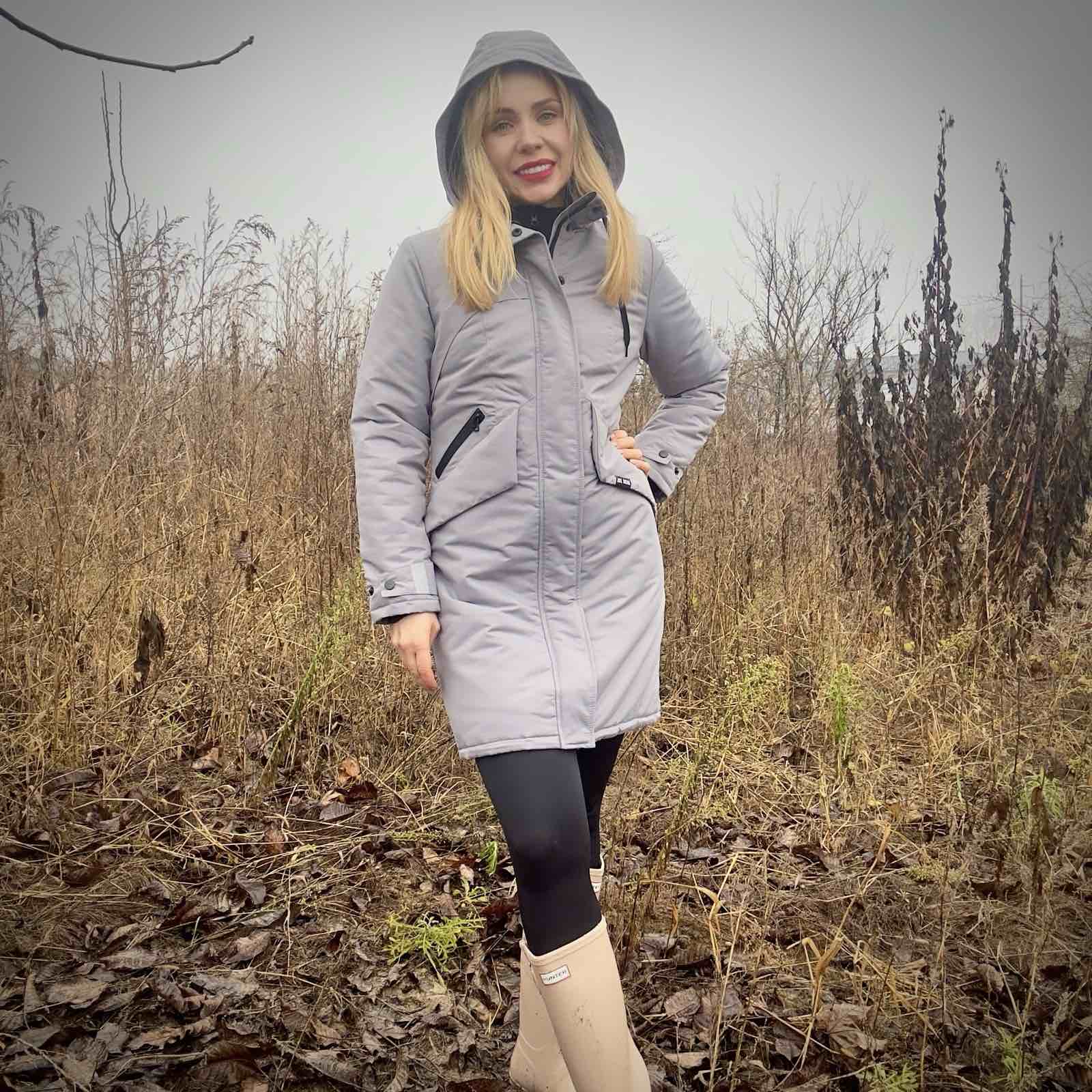 Парка зимова жіноча Winter Diamond сіра